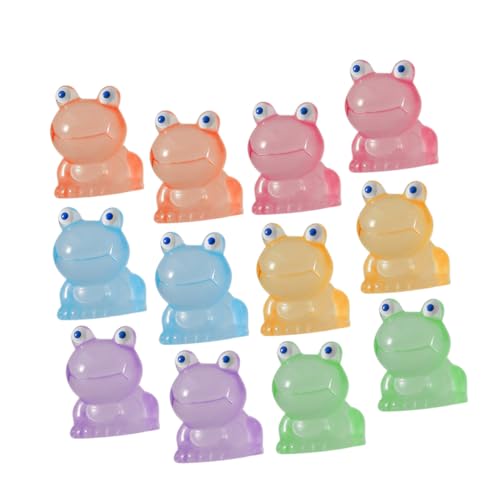 VICASKY 80st Mikro-landschaftsverzierung Plüsch Frosch Aquarium Mini-feenfiguren Schwamm Puppe Gartendeko Frösche Im Freien Miniaturen Gartendeko Kleines Tier Harz von VICASKY