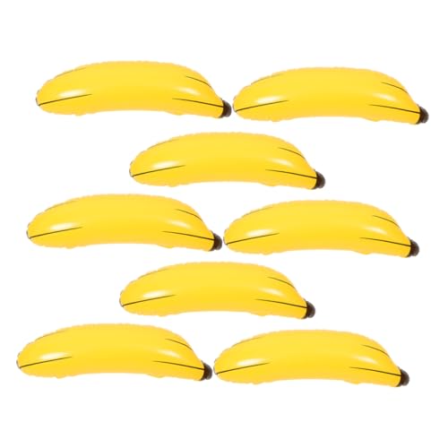 VICASKY 8st Aufblasbares Bananenspielzeug Junggesellinnen-Spiel Bachelorette Party Accessoires Ring-wurf Junggesellenabschiedsdekorationen Aufblasbare Requisiten PVC Yellow von VICASKY