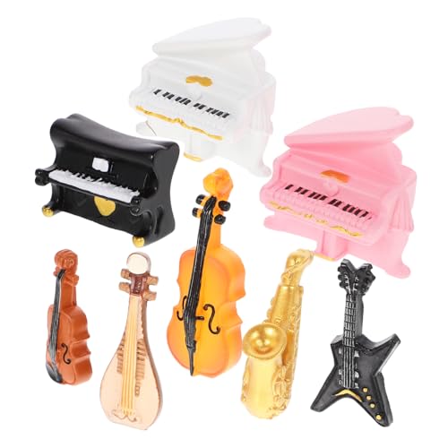 VICASKY 8stücke Miniatur Musikinstrumente Für Puppenhäuser Realistische Deko Accessoires Für Mini-häuser Niedliche Tischdekoration Für -projekte Und Fotorequisiten VICASKY 8stücke Miniatur Musikinstrumente Für Puppenhäuser Realistische Deko Accessoires Für Mini-häuser Niedliche Tischdekoration Für -projekte Und Fotorequisiten von VICASKY