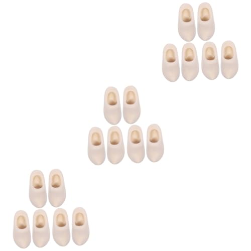 VICASKY 9 Paare Miniatur Holzschuhe Unlackiert Puppenhaus Dekoration Klompen Zubehör Holz Modell für DIY Puppenzubehör Holzschuhe VICASKY 9 Paare Miniatur Holzschuhe Unlackiert Puppenhaus Dekoration Klompen Zubehör Holz Modell für DIY Puppenzubehör Holzschuhe von VICASKY
