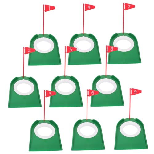 VICASKY Golf-trainingsset 9-teilig Golf-Putting-Cup Mit Flagge Kunststoff-lochbecher Zum Üben von VICASKY