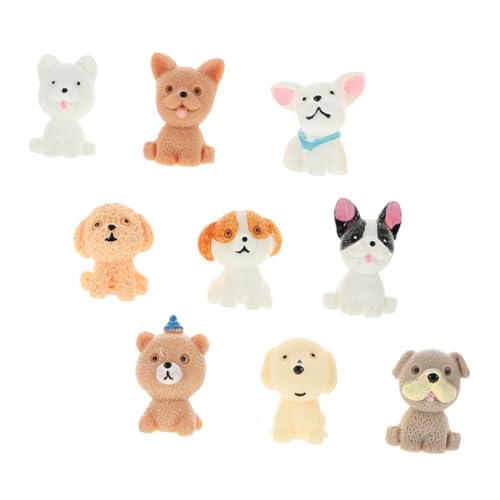 VICASKY 9 Stück Süßes Welpenmodell Dog Statue Haustiere Hund Plüsch Miniaturfiguren zum Basteln Cartoon-Welpen-Ornamente realistisches Welpendekor kleine Welpenfiguren Harz VICASKY 9 Stück Süßes Welpenmodell Dog Statue Haustiere Hund Plüsch Miniaturfiguren zum Basteln Cartoon-Welpen-Ornamente realistisches Welpendekor kleine Welpenfiguren Harz von VICASKY