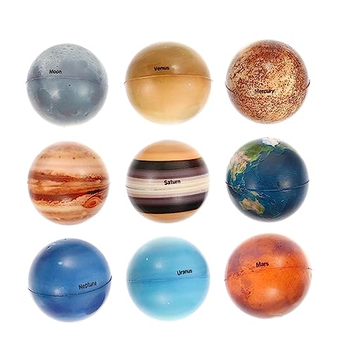 VICASKY 9 Stück Teiliges Planetenschaumkugeln für Stressabbau aus Sicherem Material Montessori Lernspielzeug für Junge Fördert und Kreativität für Partys und Geburtstage VICASKY 9 Stück Teiliges Planetenschaumkugeln für Stressabbau aus Sicherem Material Montessori Lernspielzeug für Junge Fördert und Kreativität für Partys und Geburtstage von VICASKY