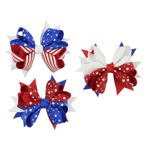 VICASKY 9 Teiliges Bowknot Haarclips mit Flaggenmuster Stilvoller Haarschmuck für Damen und Mädchen Geeignet für Nationalfeiertag und Independence Day Einfache Anwendung Modisches VICASKY 9 Teiliges Bowknot Haarclips mit Flaggenmuster Stilvoller Haarschmuck für Damen und Mädchen Geeignet für Nationalfeiertag und Independence Day Einfache Anwendung Modisches von VICASKY