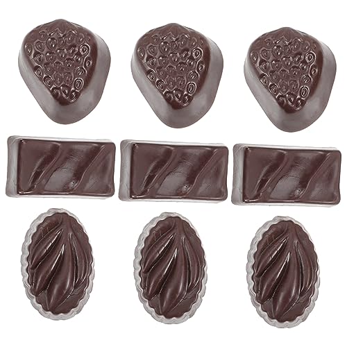 VICASKY 9St Simulationsschokolade Süßigkeiten Praline realistische Schokolade heiße Schokolade gefälscht schokoladenform Chocolate Mold Schokoladenmodell simuliertes Schokoladendekor PVC VICASKY 9St Simulationsschokolade Süßigkeiten Praline realistische Schokolade heiße Schokolade gefälscht schokoladenform Chocolate Mold Schokoladenmodell simuliertes Schokoladendekor PVC von VICASKY