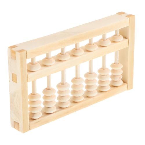 VICASKY Hölzerner Abakus Für Kinder Und Erwachsene Montessori-Mathematik-lernwerkzeug Vintage-heimdekoration Kleiner Mathe-abakus Für Geburtstagspartys Foto-Requisiten von VICASKY