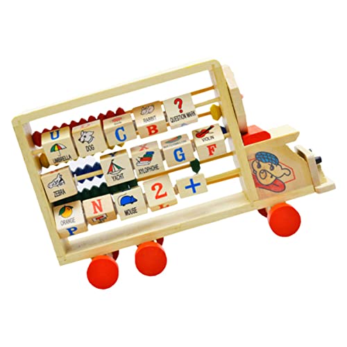 VICASKY Holz-abakus-Spielzeug Für Kinder Zählwerkzeug Kompaktes Frühpädagogisches Mathematik-lernspielzeug Für Die Schule Zu Hause von VICASKY