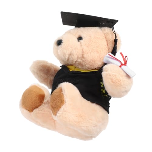 VICASKY Abgeschlossene Arzt Bär Puppe Congrats Grad Stofftier Abschluss Tier Abschluss Saison Puppe Graduzte Bär Mini Congrats Grad Tier Abschluss Saison Bär Schwarzer Filz von VICASKY