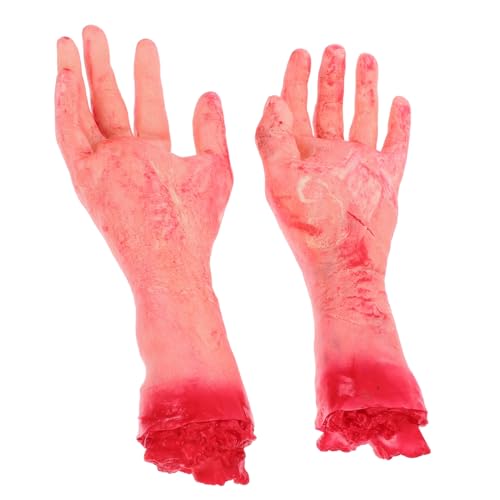VICASKY Abgetrennte Hände Halloween Deko Gruselige Blutige Handspielzeuge Für Spukhaus Und Zombie Partys Realistische Gebrochene Hände Als Halloween Requisite VICASKY Abgetrennte Hände Halloween Deko Gruselige Blutige Handspielzeuge Für Spukhaus Und Zombie Partys Realistische Gebrochene Hände Als Halloween Requisite von VICASKY