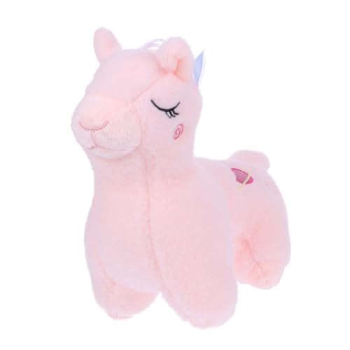VICASKY Alpaka-Puppe Plüschtier Alpaka-Wurfskissen Geburtstagsgeschenk Kuscheltier Alpaka Plüschspielzeug gemütliches Dekokissen gefüllte Puppe Cartoon- PP Baumwolle Rosa von VICASKY