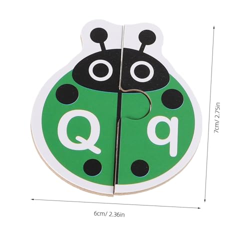 VICASKY Alphabet Buchstaben Lernspiel Montessori für Kleinkinder Tierworterkennung und Matching Spiel Pädagogisch Fördert Feinmotorik und Beobachtung Geeignet für Kindergarten Lernen von VICASKY