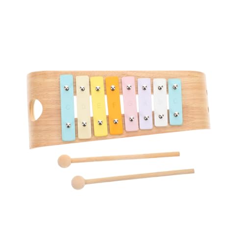 VICASKY Aluminiumklavier mit acht Tönen Xylophon für Kleinkinder Montessori-Instrumente Spielzeugglockenspiele Kleinkinderinstrumente Glockenspielinstrument Orff-Instrumente hölzern VICASKY Aluminiumklavier mit acht Tönen Xylophon für Kleinkinder Montessori-Instrumente Spielzeugglockenspiele Kleinkinderinstrumente Glockenspielinstrument Orff-Instrumente hölzern von VICASKY