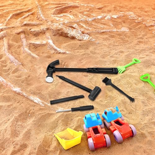 VICASKY Archäologisches Ausgrabungsset Grabwerkzeug Set mit Hammer und Schaufel Fördert Feinmotorik Lernspielzeug für Jungen und Mädchen zur Entdeckung von Fossilien und Dinosauriern VICASKY Archäologisches Ausgrabungsset Grabwerkzeug Set mit Hammer und Schaufel Fördert Feinmotorik Lernspielzeug für Jungen und Mädchen zur Entdeckung von Fossilien und Dinosauriern von VICASKY