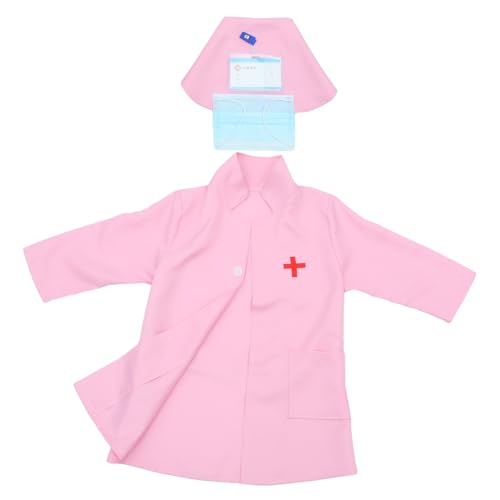 VICASKY Kinderarztkostüm Kinderarzt-Outfit Atmungsaktiv Bequem Tragbares Design Ideal Für Cosplay-Partys Rollenspiele VICASKY Kinderarztkostüm Kinderarzt-Outfit Atmungsaktiv Bequem Tragbares Design Ideal Für Cosplay-Partys Rollenspiele von VICASKY