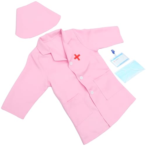VICASKY Arztkostü Set Für Rollenspiel Arzt Outfit Mit Hut Maske Und Kittel Cosplay Zubehör Für Kreative Rollenspiele Ideal Für Jungen Und ädchen Ab 3 Jahren von VICASKY