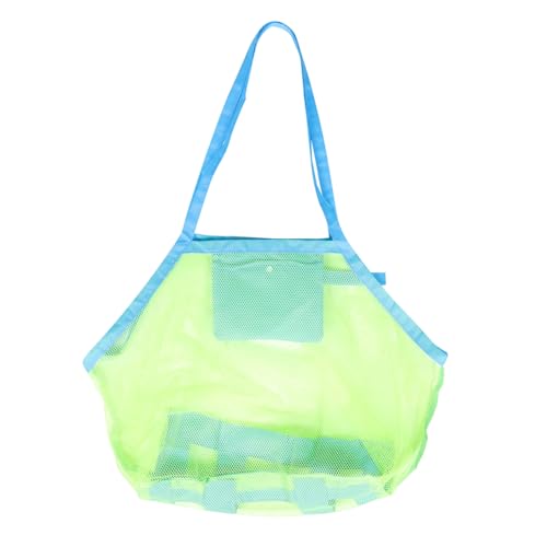 VICASKY Aufbewahrungstasche für Sommerspielzeug Taschen Mesh-Strandtasche Strandtasche Beach Bag praktischer Muschelauffangbeutel Kinderversorgung Netz Light Green VICASKY Aufbewahrungstasche für Sommerspielzeug Taschen Mesh-Strandtasche Strandtasche Beach Bag praktischer Muschelauffangbeutel Kinderversorgung Netz Light Green von VICASKY