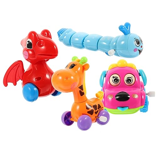 VICASKY Pädagogisches Aufziehspielzeug Für Jungen Und Mädchen Tierspielzeug Uhrwerk Für Kinder Dinosaurier Aufzieh-Dino Zufällige Farbe von VICASKY