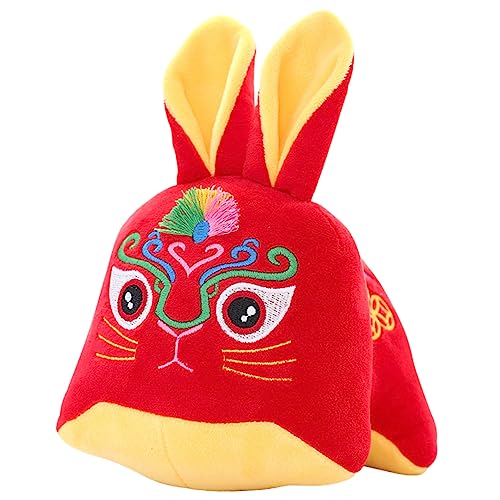 VICASKY Ausgestopfte Puppe Plüschkaninchenspielzeug Jahr des Kaninchenmaskottchens Halloween Plüschhase Stofftier Plüschhasenspielzeug Nickerchen Plüsch Dekoratives von VICASKY
