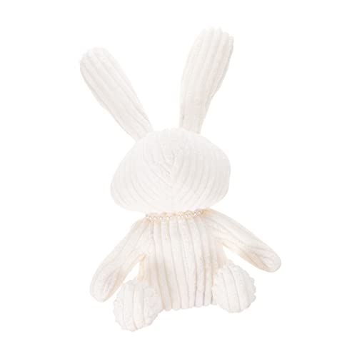 VICASKY Autoschmuck Plüsch-Kaninchen-Puppe Hase Als Schlüsselanhänger Plüschtierpuppe Desktop-puppenverzierungen Kaninchen Umarmt Kissen Plüschhase Super Süße Perle Obsthase Weiß Kind von VICASKY