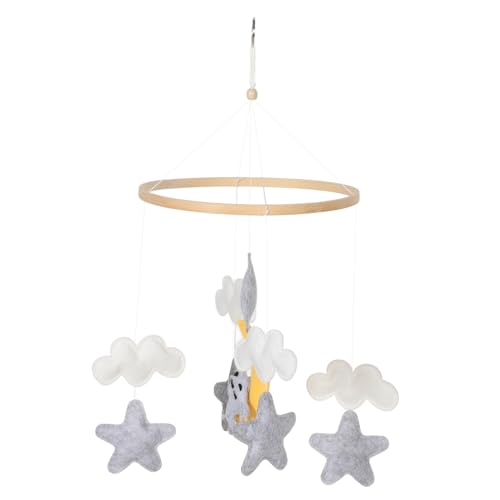 VICASKY Babybett Behänge Babybett Mobile Neutrales Babybett Mobile Babyspielzeug Für Den Autositz Hängende Bettglocke Handgefertigte Wolken Mobile Für Den Autositz Kinderbett VICASKY Babybett Behänge Babybett Mobile Neutrales Babybett Mobile Babyspielzeug Für Den Autositz Hängende Bettglocke Handgefertigte Wolken Mobile Für Den Autositz Kinderbett von VICASKY