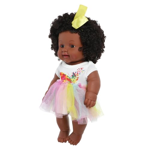 VICASKY Babypuppe Reborn Puppe Schwarze Puppen Für Babys Mädchen Babys Puppen Für Kleinkinder Kleinkind Für Mädchen Mädchen Puppen Für Babys Buntes Tuch von VICASKY