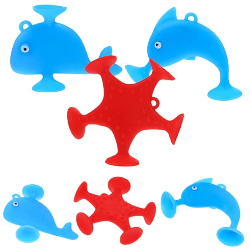VICASKY Badewannenspielzeug Für Lustige Saugnapf Ozeantier Badespielzeuge Seestern Delphin Wal Für Kleinkinder Ideal Für Fröhlichen Badespaß VICASKY Badewannenspielzeug Für Lustige Saugnapf Ozeantier Badespielzeuge Seestern Delphin Wal Für Kleinkinder Ideal Für Fröhlichen Badespaß von VICASKY