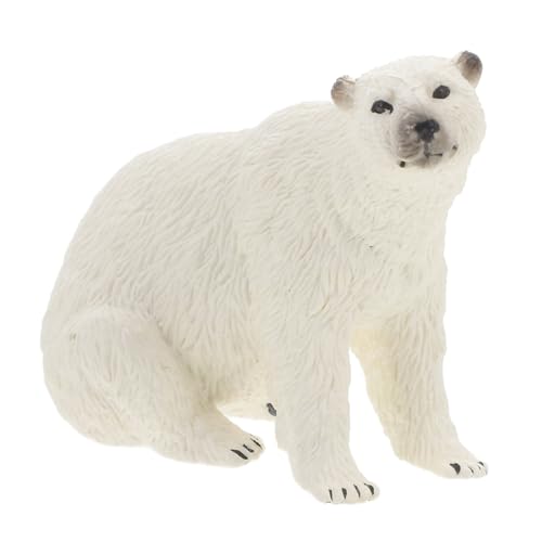 VICASKY Eisbären Modellspielzeug aus Kunststoff Realistische Bärenfigur für Kinder Tierdekoration Lernspielzeug Wildtiermodell VICASKY Eisbären Modellspielzeug aus Kunststoff Realistische Bärenfigur für Kinder Tierdekoration Lernspielzeug Wildtiermodell von VICASKY