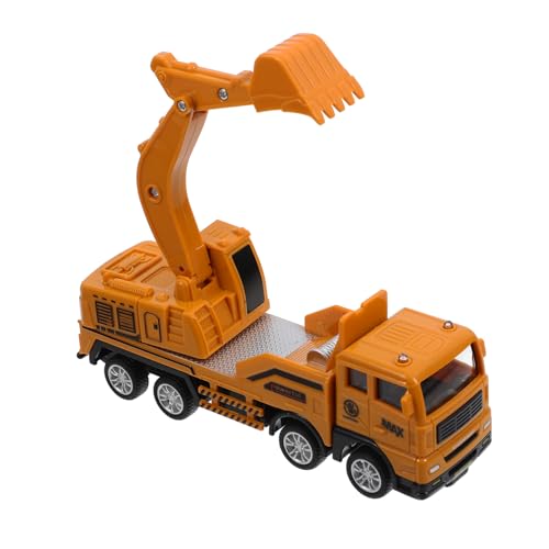 VICASKY Bagger Autospielzeug lustiges Baufahrzeug bewegliches Automodell Cartoon-BAU-LKW-Modell für Autotechnik entzückendes LKW- Bauwagenmodell Metall Gelb VICASKY Bagger Autospielzeug lustiges Baufahrzeug bewegliches Automodell Cartoon-BAU-LKW-Modell für Autotechnik entzückendes LKW- Bauwagenmodell Metall Gelb von VICASKY