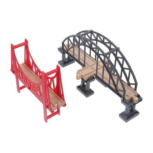 VICASKY -Bahn-gleis Eisenbahnzubehör Schienen Hängebrücke Eisenbahnbrücke Höhlentunnel Trainieren Gleis Kreuzen Zugböcke Kinderzug-Layout-Requisite Brückenbaumodell Holz VICASKY -Bahn-gleis Eisenbahnzubehör Schienen Hängebrücke Eisenbahnbrücke Höhlentunnel Trainieren Gleis Kreuzen Zugböcke Kinderzug-Layout-Requisite Brückenbaumodell Holz von VICASKY