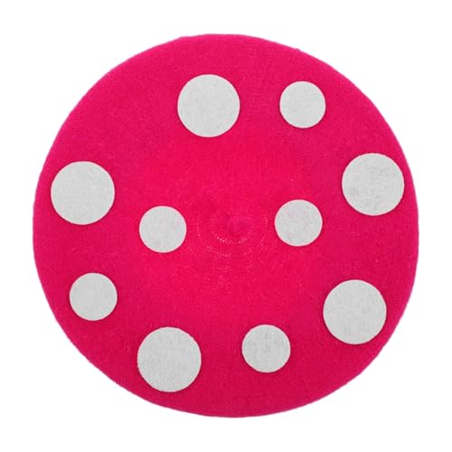 VICASKY Pilzhut Baskenmütze Cosplay Kostüm Für Halloween Party Rote Flauschige Beanie Kopfbedeckung VICASKY Pilzhut Baskenmütze Cosplay Kostüm Für Halloween Party Rote Flauschige Beanie Kopfbedeckung von VICASKY