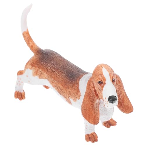 VICASKY Basset Hund Dekofigur Realistisches Hundemodell für Zuhause für Hundeliebhaber Langlebiges und Sicheres Kunststoffmaterial Vielseitig Einsetzbar für Dekoration und Kognitive Spiele VICASKY Basset Hund Dekofigur Realistisches Hundemodell für Zuhause für Hundeliebhaber Langlebiges und Sicheres Kunststoffmaterial Vielseitig Einsetzbar für Dekoration und Kognitive Spiele von VICASKY
