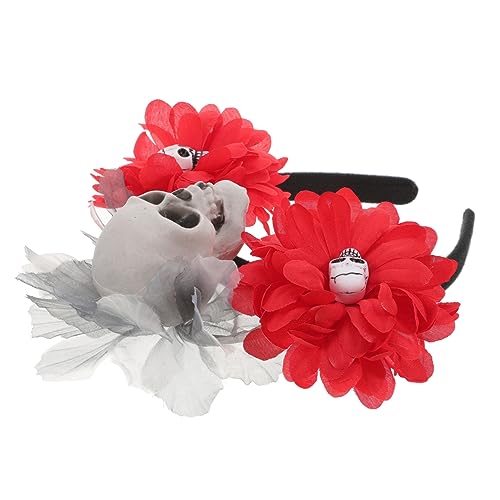 VICASKY Beängstigende Maske Tag Der Toten Kostüm Halloween Stirnband Halloween-haargummis Halloween-fledermauskostüm Für Halloween-stirnbänder Für Frauen Karneval Haarband Stoff VICASKY Beängstigende Maske Tag Der Toten Kostüm Halloween Stirnband Halloween-haargummis Halloween-fledermauskostüm Für Halloween-stirnbänder Für Frauen Karneval Haarband Stoff von VICASKY