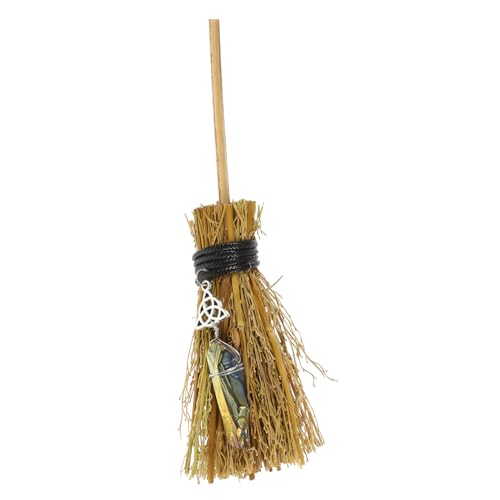 VICASKY Besen Anhänger Schneebesen Besen Dekoration Auto Hexen Halloween Besen DIY Handwerk Anhänger Garten Anhänger Dekorative Hexenbesen Auto Ornament Anhänger von VICASKY