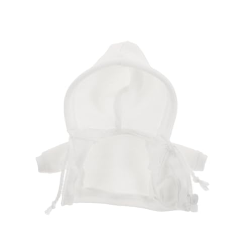 VICASKY Süßes Puppenhaus-oberbekleidungs-mini-Kapuzenpullover Für Puppen Weißes Puppenkleidungsset von VICASKY