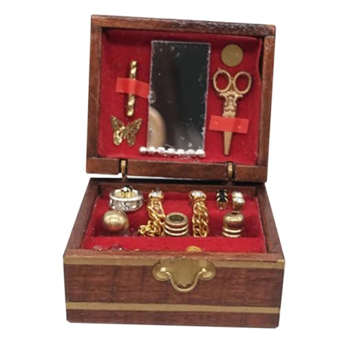 VICASKY Box Dekoration Mini Mini Schatz Fall Puppenhaus Möbel Birke von VICASKY