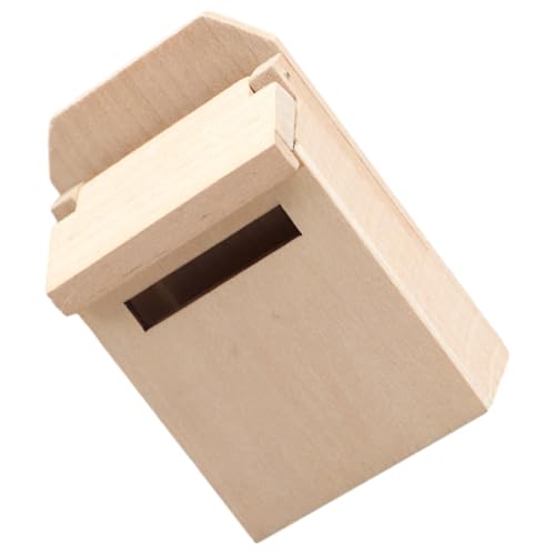 VICASKY Box Vogelfutterspender Für Papageien Take Out Behälter Mit Deckel Gefälschte Pflanzen Dekorative Mailbox Birke von VICASKY