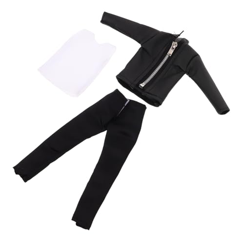 VICASKY Lederjacke Und Hose Für Puppe Puppenkleidung Zum Austauschen Modisches Prinzen-Outfit Puppenbekleidung Zum Spielen VICASKY Lederjacke Und Hose Für Puppe Puppenkleidung Zum Austauschen Modisches Prinzen-Outfit Puppenbekleidung Zum Spielen von VICASKY