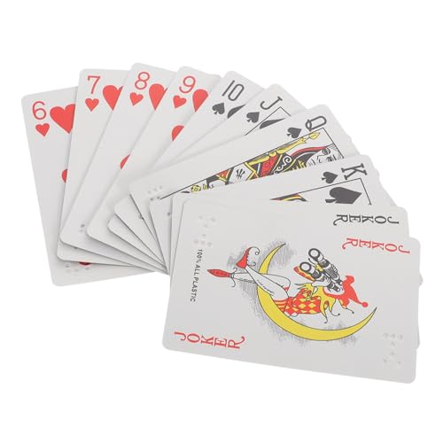 VICASKY Braille Spielkarten für Erwachsene und Taktiler Punkte Barrierefreie Kartenspiele für Sehbehinderte Praktische Vielseitig Einsetzbar für Poker und Andere Spiele VICASKY Braille Spielkarten für Erwachsene und Taktiler Punkte Barrierefreie Kartenspiele für Sehbehinderte Praktische Vielseitig Einsetzbar für Poker und Andere Spiele von VICASKY