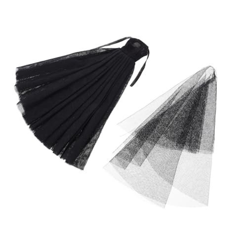 VICASKY Brautkleid für Puppen Elegantes Schwarzes Hochzeitskleid mit Großem Schleier für Mädchenpuppe Handgefertigtes Puppenzubehör für Besondere Anlässe VICASKY Brautkleid für Puppen Elegantes Schwarzes Hochzeitskleid mit Großem Schleier für Mädchenpuppe Handgefertigtes Puppenzubehör für Besondere Anlässe von VICASKY