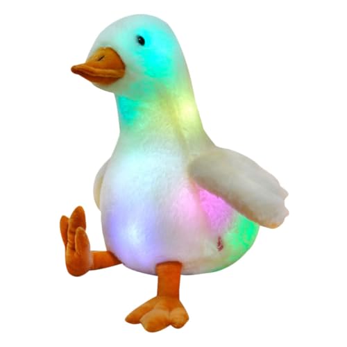 VICASKY Bunte Leuchtende Puppe Kinderspielzeug Lustige Gänsepuppe Gänsepuppe Gänsepuppe Geburtstag Leuchtende Gänsepuppe Requisite Gänsepuppe Weiße Elektronische Komponente VICASKY Bunte Leuchtende Puppe Kinderspielzeug Lustige Gänsepuppe Gänsepuppe Gänsepuppe Geburtstag Leuchtende Gänsepuppe Requisite Gänsepuppe Weiße Elektronische Komponente von VICASKY