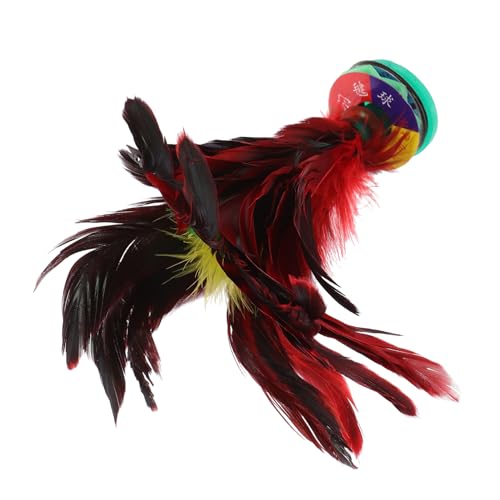 VICASKY Bunter Großer Hahn Federball Kickspielzeug für Koordinationsfördernd Motorikverbessernd Sicherer Freizeitspaß Geeignet für Jungen und Mädchen Ab Jahren von VICASKY