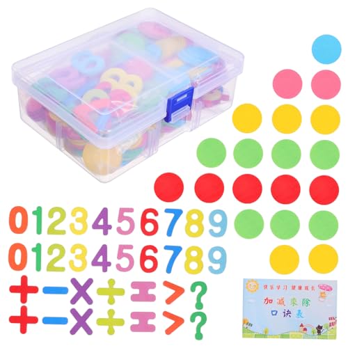 VICASKY Buntes Holzspielzeug Zahlenchips mit Runden Scheiben Pädagogisches Lernspielzeug für Montessori Kognitive Spielsteine zur Zahlen und Formerkennung für Vorschulkinder VICASKY Buntes Holzspielzeug Zahlenchips mit Runden Scheiben Pädagogisches Lernspielzeug für Montessori Kognitive Spielsteine zur Zahlen und Formerkennung für Vorschulkinder von VICASKY