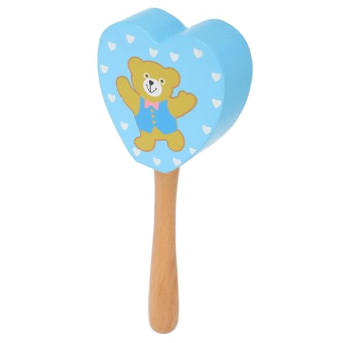 VICASKY Cartoon Liebesrassel Kleinkindspielzeug Bunte Maracas Schlaginstrumente Musikinstrumente Für Maracas Für Instrumente Für Kleinkind Musikinstrumente Aus Holz von VICASKY