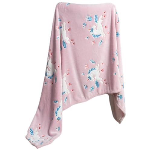 VICASKY Weiche Flanell-babydecke Mit Cartoon-Muster 2-lagige Nickerchendecke Für Kinder 75 X 100 cm von VICASKY