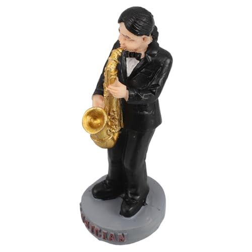 VICASKY Charakter Ornament Stehende Modellfiguren Sandkasten Mini Menschenmodell Dekorative Menschenstatue Bastelraumdekor Miniatur Modelleisenbahnen Sandkasten Kunstharz Schwarz von VICASKY