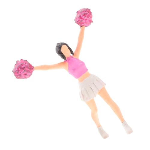 VICASKY Cheerleading -Modell Puppenmodell Cartoon-handtücher Neugeborene Puppe Figur Puppe Kleine Puppe Sandtischpuppe Cartoon-Lappen Kaninchenhandtücher Harz von VICASKY