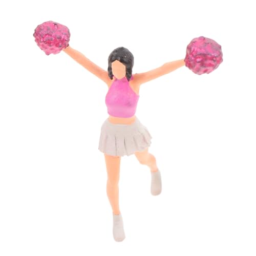 VICASKY Cheerleading -Modell Sandtischpuppe Figur Puppe Cartoon-Lappen Trendige Leute Puppe kleine Puppe Simulationspuppe Gelenksimulationsmodell Babymodell für das Training Harz von VICASKY