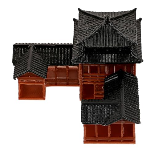 VICASKY Kleine Chinesische Inn-Dekoration Miniatur-Statue Eines Traditionellen Gasthauses Für Garten Schreibtisch Und Bonsai Hochwertige Miniaturnachbildung von VICASKY