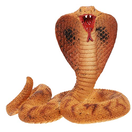 VICASKY Cobra Spielzeugfigur Realistisches Schlangenmodell aus Kunststoff für und Dekorationsspielzeug für Jungen und Mädchen für Zuhause Schule und Partys von VICASKY