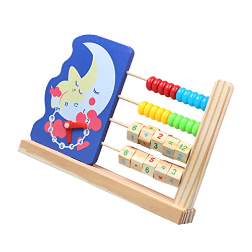 VICASKY Computergestell lernuhr kinderlernuhr Rechenspielzeug holzspielzeug für Lernspielzeug Mathe lehnender Abakus Zählwerkzeug für hölzern Blue VICASKY Computergestell lernuhr kinderlernuhr Rechenspielzeug holzspielzeug für Lernspielzeug Mathe lehnender Abakus Zählwerkzeug für hölzern Blue von VICASKY